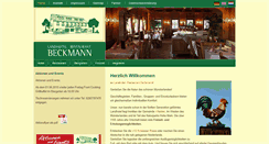 Desktop Screenshot of landhotel-beckmann.de