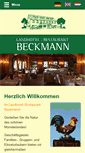 Mobile Screenshot of landhotel-beckmann.de