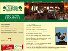 Tablet Screenshot of landhotel-beckmann.de